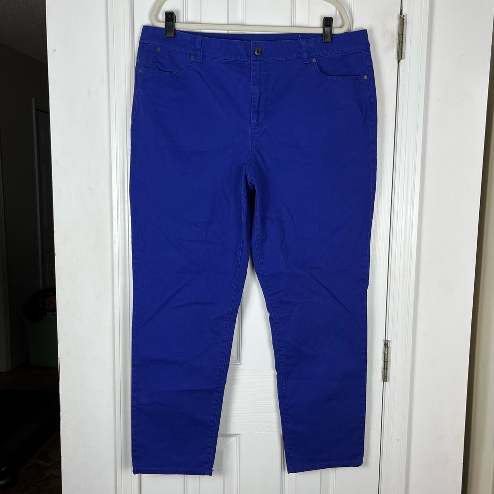 Talbots Rich Blue Denim Heritage Slim Ankle Jeans